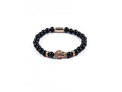 rose gold buddha s onyxovymi kameny