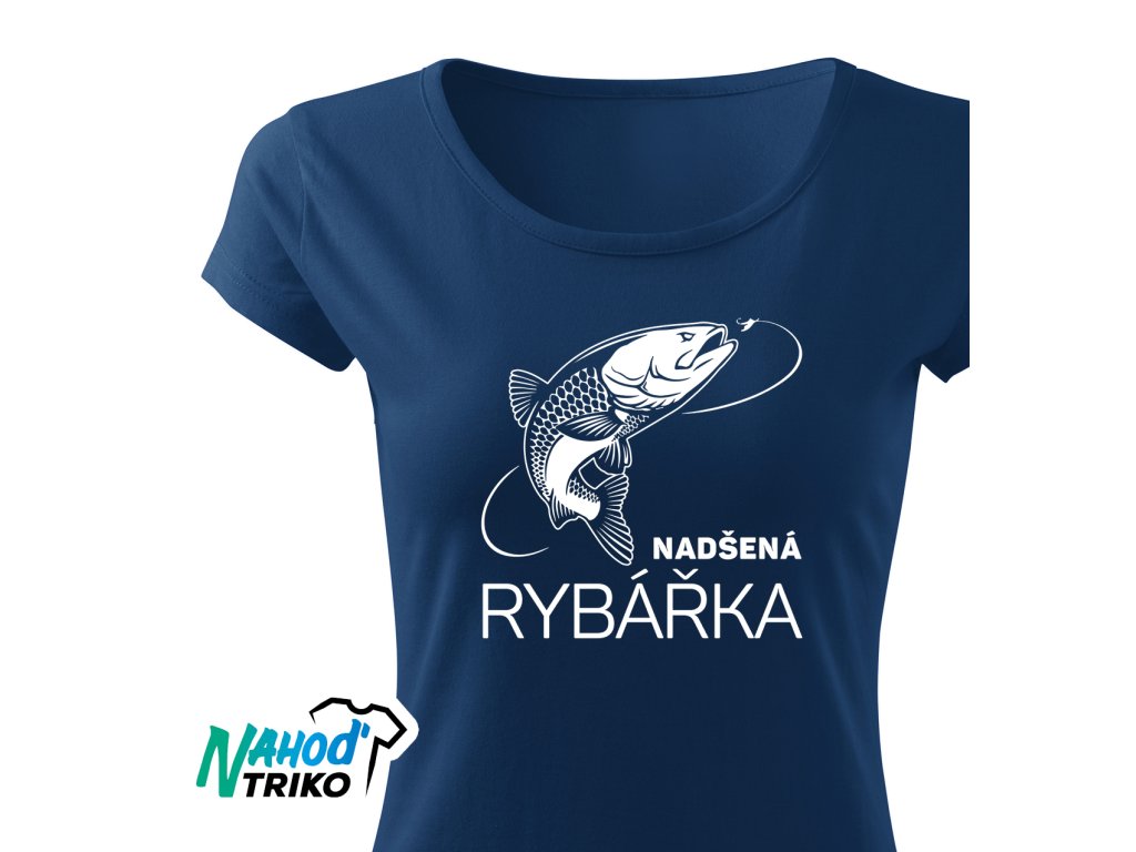 Tričko dámské Classic Nadšená rybářka