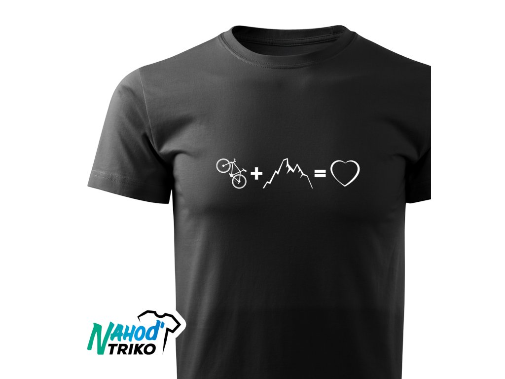 Tričko pánské Comfort Kolo + hory = láska