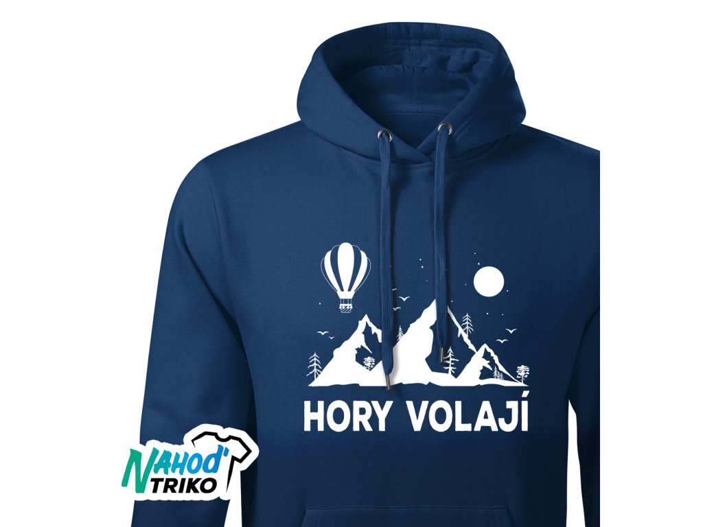 Pánská mikina s kapucí Hory volají