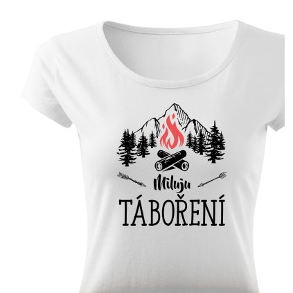 Tričko dámské Classic  |  Miluju táboření