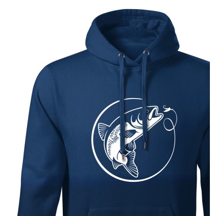 Pánská mikina s kapucí  |  Pstruh s háčkem