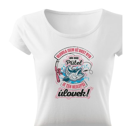 Tričko dámské Classic  |  Nejlepší úlovek – přítel