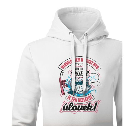 Dámská mikina s kapucí  |  Nejlepší úlovek – přítel