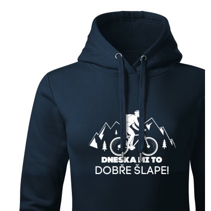 Dámská mikina s kapucí  |  Dneska mi to dobře šlape