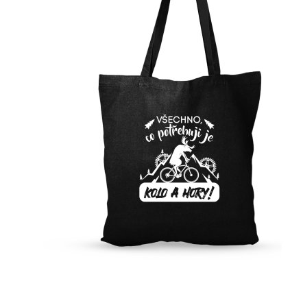 Taška černá  |  Všechno, co potřebuji je kolo a hory