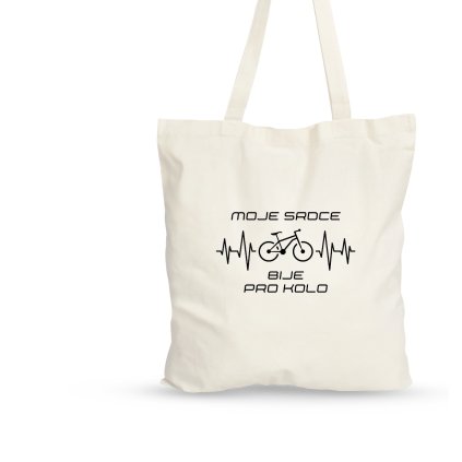 Taška přírodní  |  Moje srdce bije pro kolo