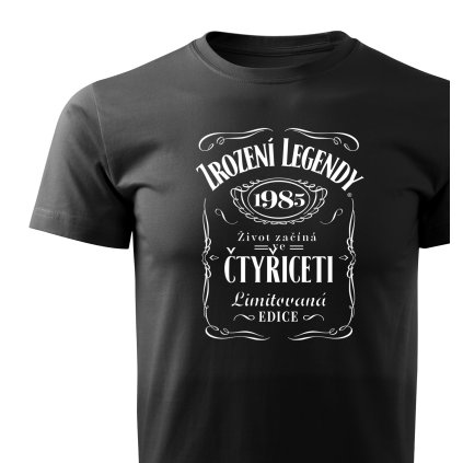 Tričko pánské Comfort  |  Narozeninové – Whiskey legenda