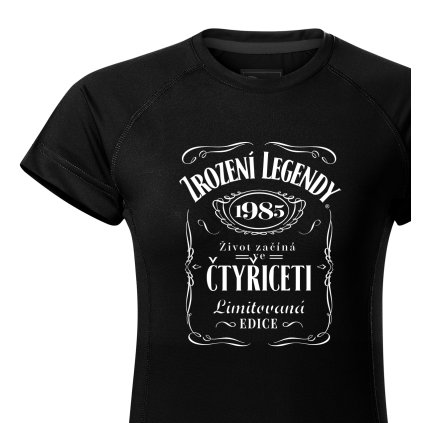 Funkční tričko dámské Sport Narozeninové – Whiskey legenda