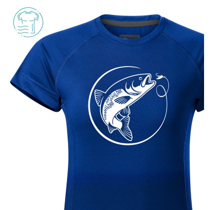 Funkční tričko dámské Sport  |  Pstruh s háčkem  (Barva – Tričko Sport dámské Bílá, Velikost 2XL)