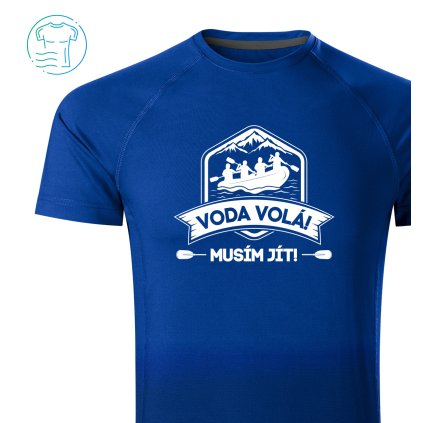 Funkční tričko pánské Sport  |  Voda volá, musím jít! (Barva - Tričko Sport pánské Bílá, Velikost 2XL)