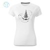 Funkční tričko dámské Sport  |  Silueta stromu  (Barva – Tričko Sport dámské Bílá, Velikost 2XL)