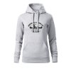 Dámská mikina s kapucí  |  Nekecej a pádluj! (Barva – Mikina s kapucí dámská Bílá, Velikost 2XL)