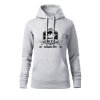 Dámská mikina s kapucí  |  Voda volá, musím jít! (Barva – Mikina s kapucí dámská Bílá, Velikost 2XL)