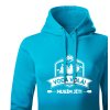 Dámská mikina s kapucí  |  Voda volá, musím jít! (Barva – Mikina s kapucí dámská Bílá, Velikost 2XL)
