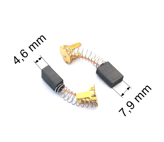 391 uhlíkové kartáče 4,6 x 7,9 mm