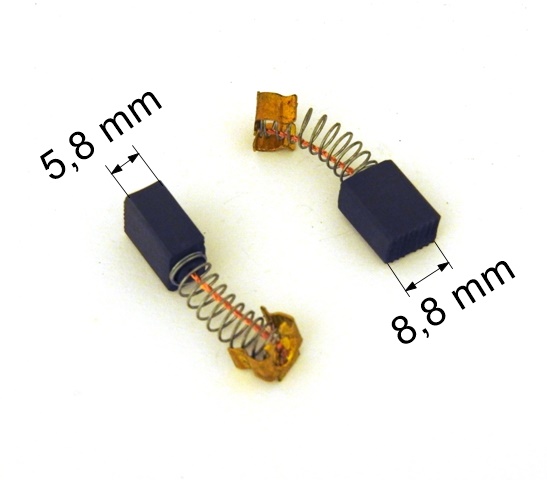 021 uhlíkové kartáče 5,8 x 8,8 mm