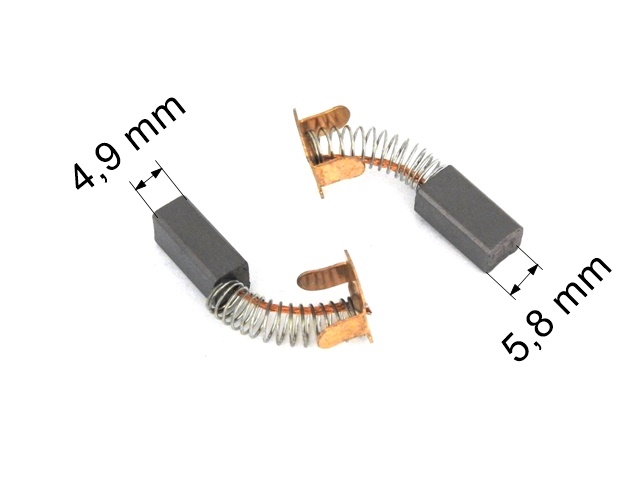 023 uhlíkové kartáče 4,9 x 5,8 mm