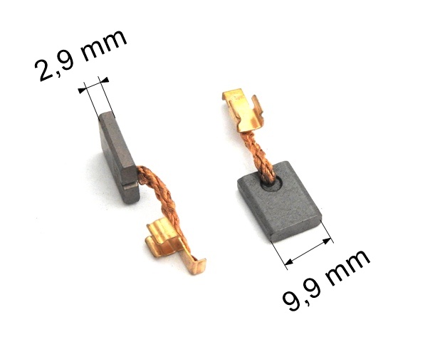 024 uhlíkové kartáče 2,9 x 9,9 mm