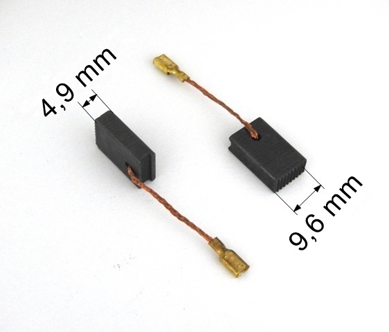 039 uhlíkové kartáče 4,9 x 9,6 mm