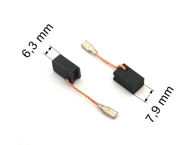 110 uhlíkové kartáče 6,1 x 7,8 mm
