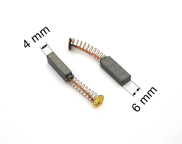 107 uhlíkové kartáče 4,0 x 6,0 mm