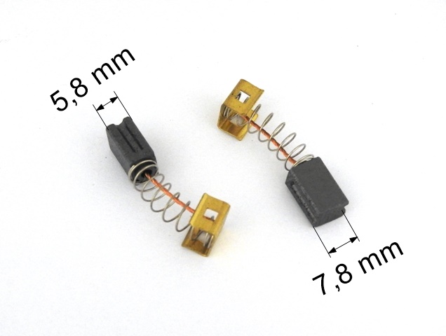 053 uhlíkové kartáče 5,8 x 7,8 mm