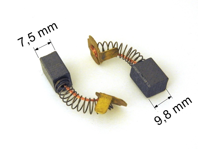 069 uhlíkové kartáče 7,5 x 9,8 mm