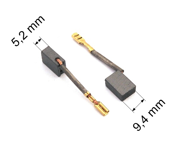 082 uhlíkové kartáče 5,2 x 9,4 mm