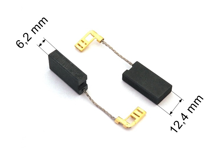 088 uhlíkové kartáče 6,2 x 12,4 mm