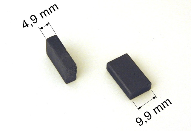 089 uhlíkové kartáče 4,9 x 9,9 mm