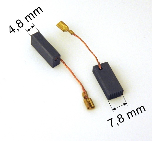 091 uhlíkové kartáče 4,8 x 7,8 mm
