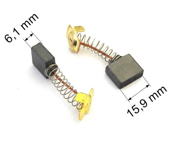 126 uhlíkové kartáče 6,1 x 15,9 mm