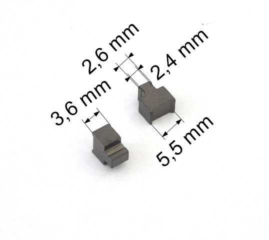 154 uhlíkové kartáče 3,6 x 5,5 mm