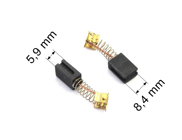 164 uhlíkové kartáče 5,9 x 8,4 mm