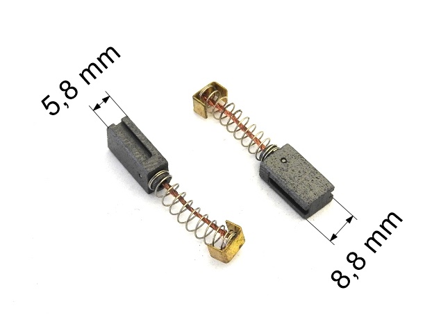 165 uhlíkové kartáče 5,8 x 8,8 mm