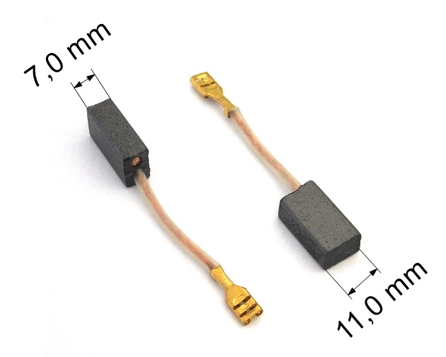 175 uhlíkové kartáče 7,0 x 11,0 mm