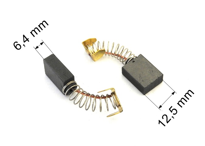 215 uhlíkové kartáče 6,4 x 12,5 mm