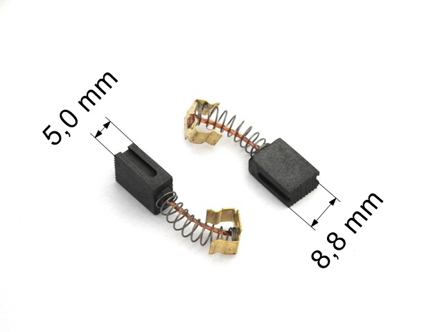 278 uhlíkové kartáče 5,0 x 8,8 mm