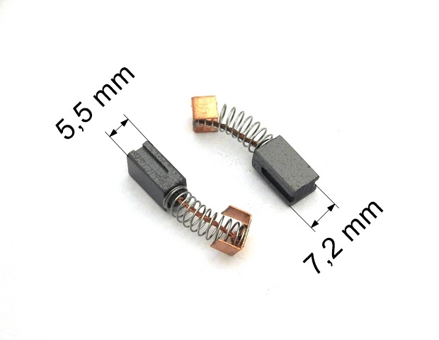 292 uhlíkové kartáče 5,5 x 7,2 mm