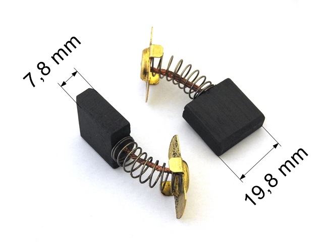298 uhlíkové kartáče 7,8 x 19,8 mm