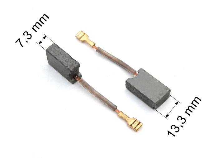 364 uhlíkové kartáče 7,3 x 13,3 mm