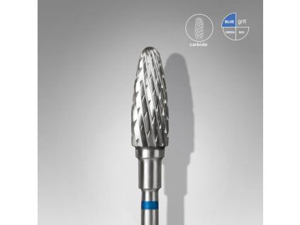 staleks karbidovy brusny nastavec corn blue 5mm13mm ft90b05013