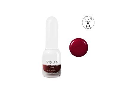 green reactive vegan nail polish didier lab red wine 10ml