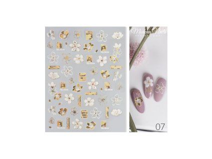 nalepky nail art gold glam 07