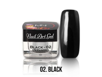 UV Painting Nail Art Gel 02 Black