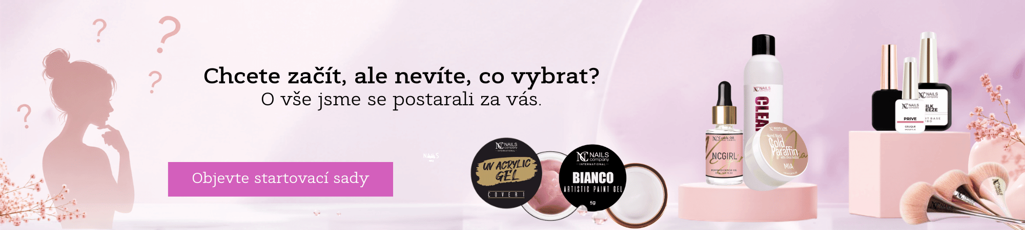 Startovací sady pro modeláž nehtů