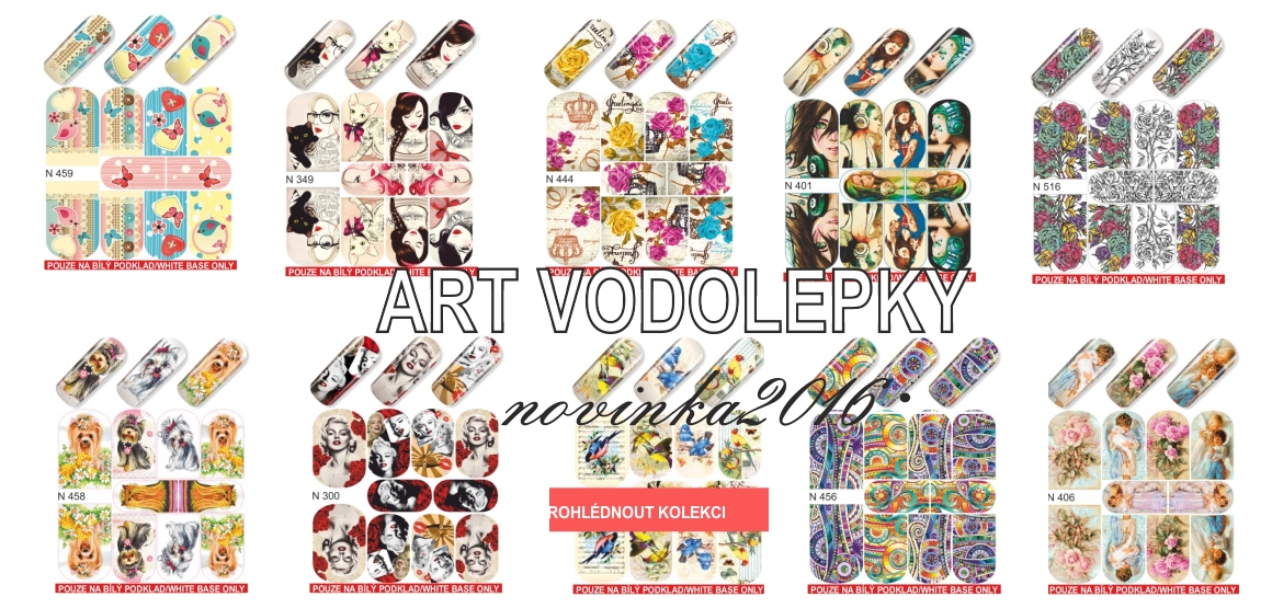 ART VODOLEPKY NA NEHTY. NOVINKA 2016