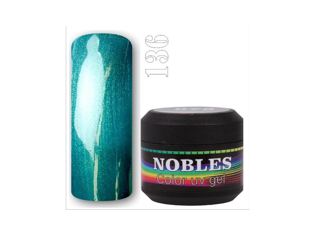 UV/LED GEL COLOR PERL PETROL (136 )5ml. (TPO Free)