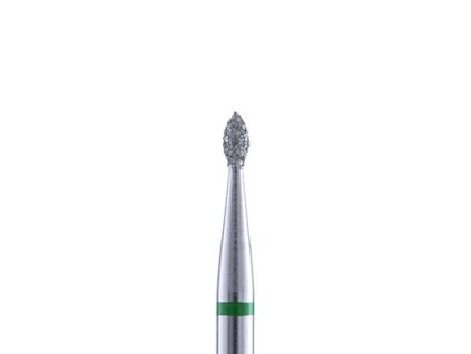 FRÉZA DIAMANTOVÁ KAPKA zelená 257 průměr 1,6 mm.